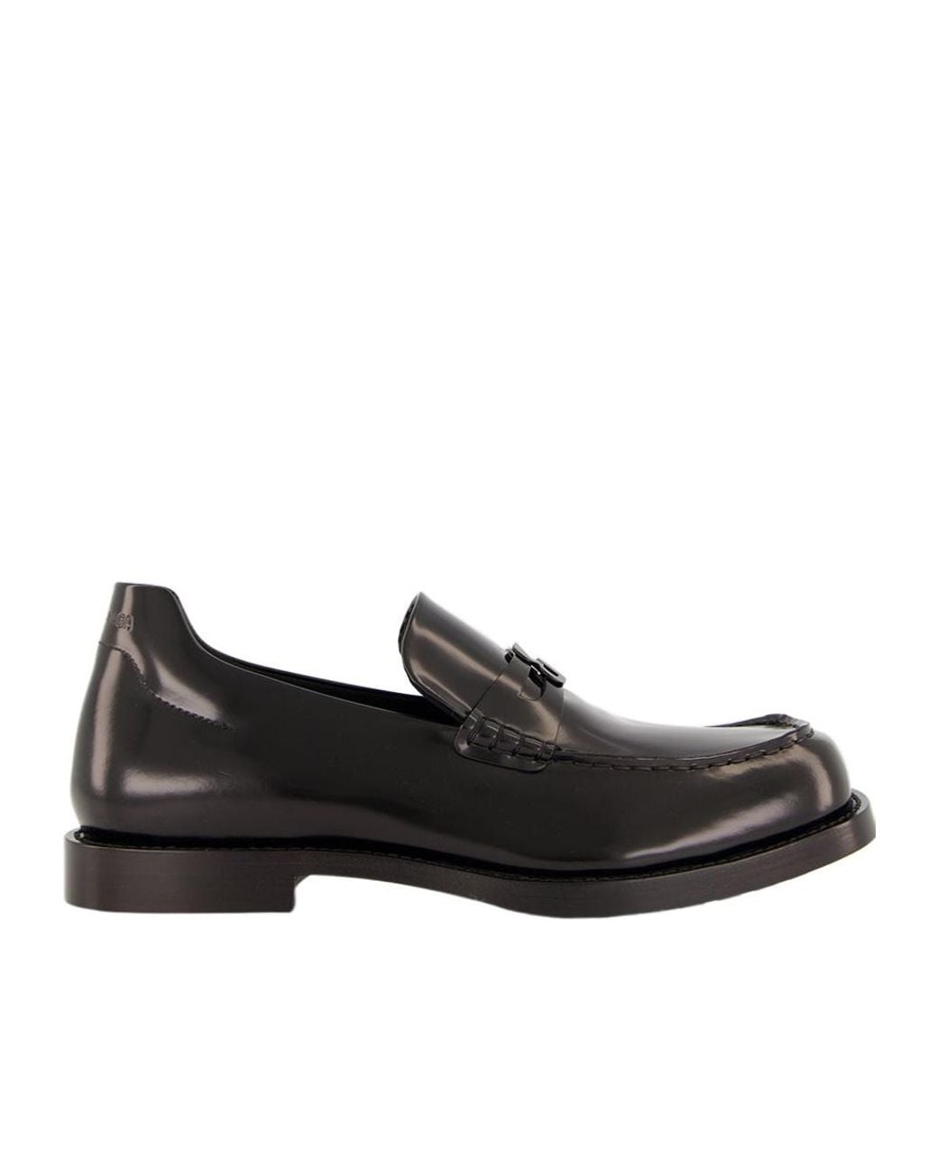 Balenciaga Black Comfy Square-Toe Loafers for men