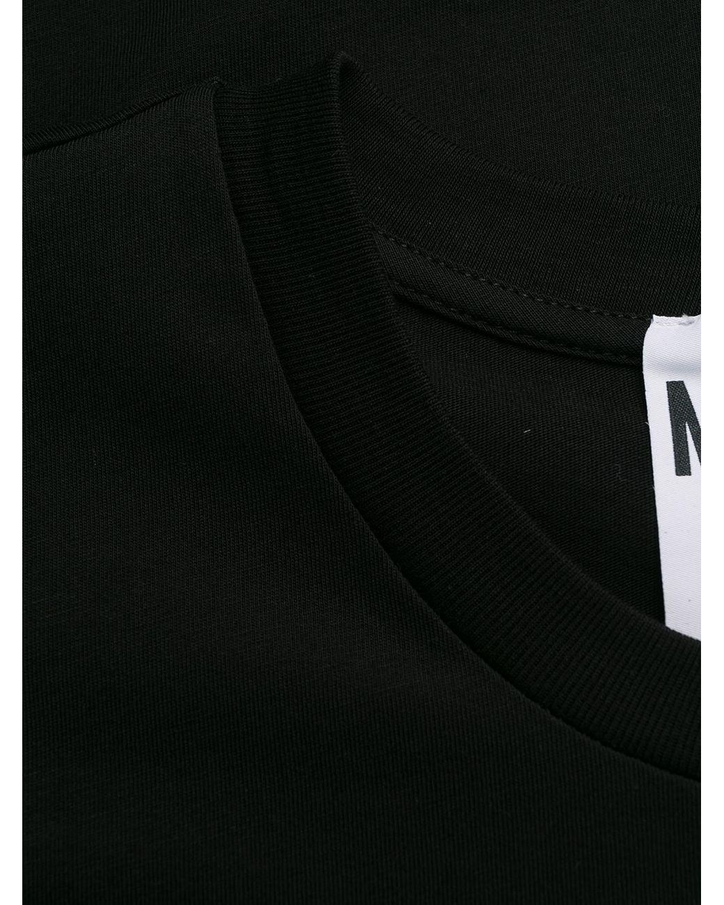 Moschino Black Graphic Printed Oversized T-Shirt