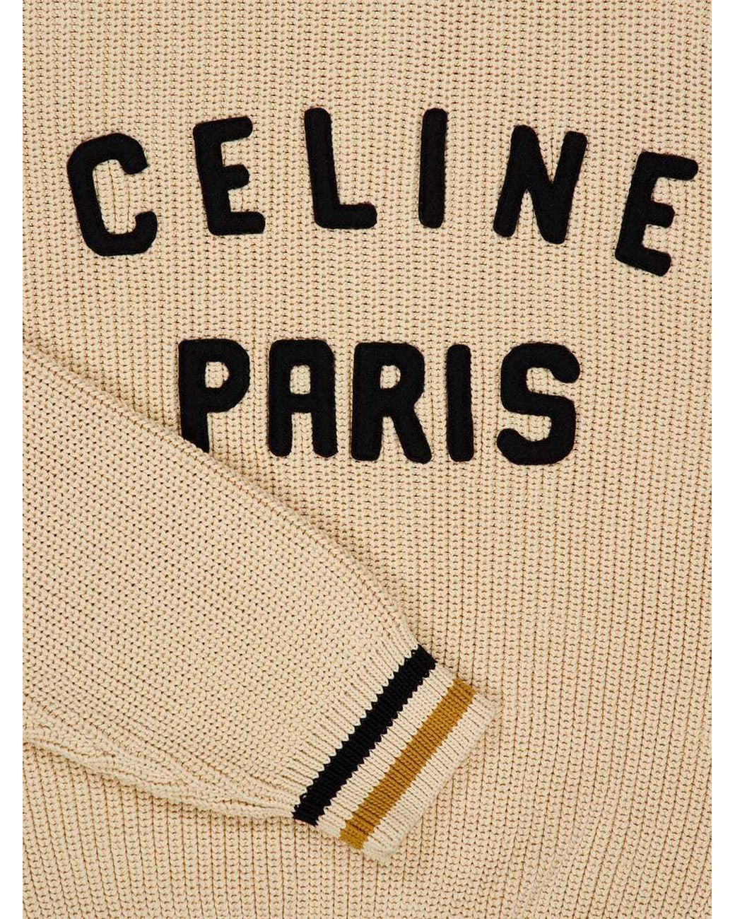 Céline Natural Long-Sleeved Sweater for men