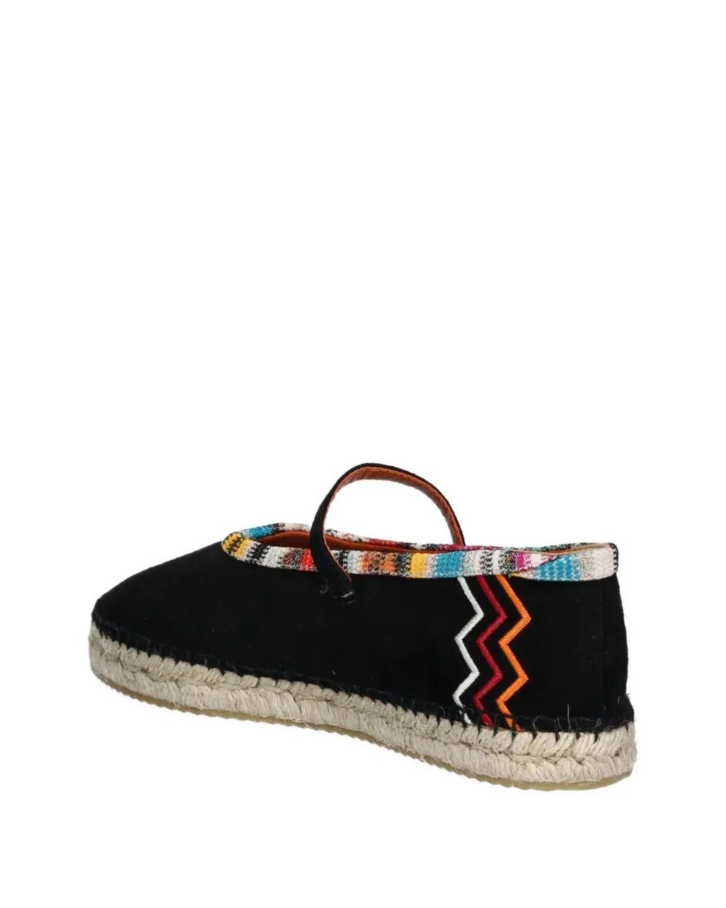 Missoni Black Zigzag-Print Espadrilles