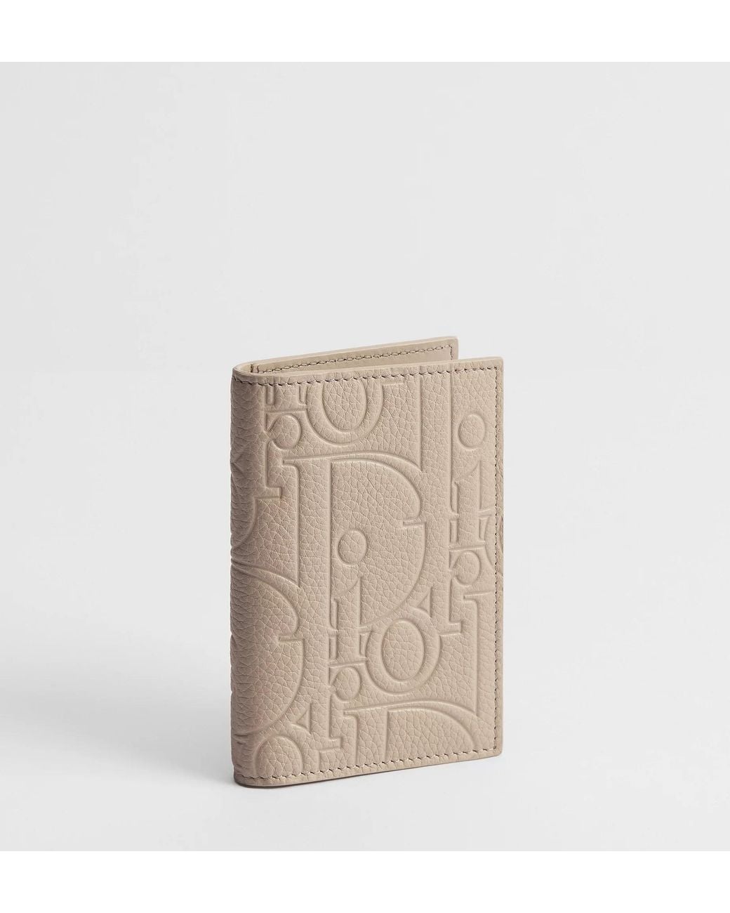 Dior Natural Bifold Card Holder for men