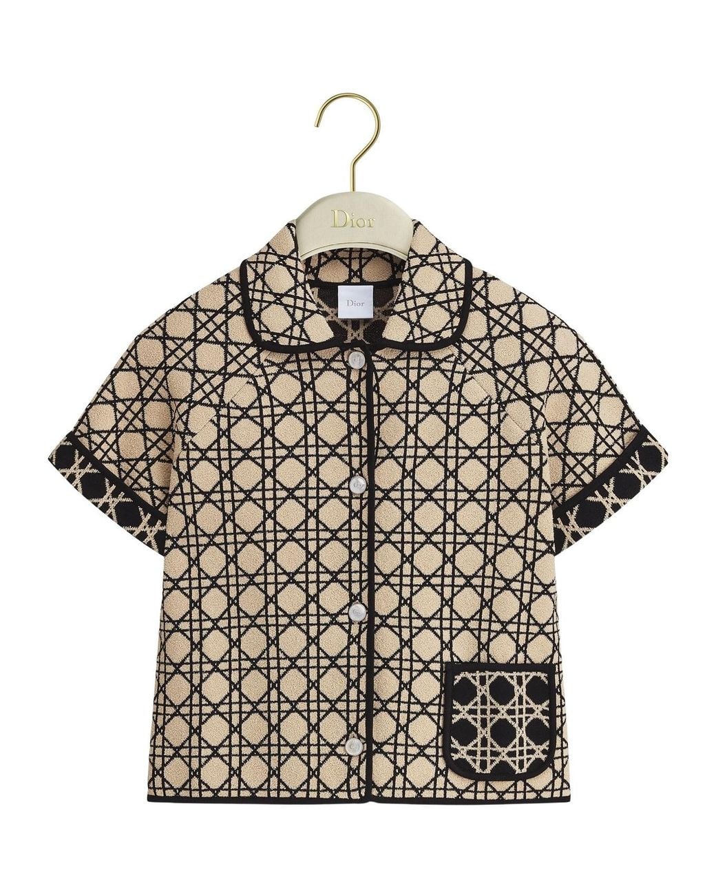 Dior Metallic Short-Sleeved Jacket