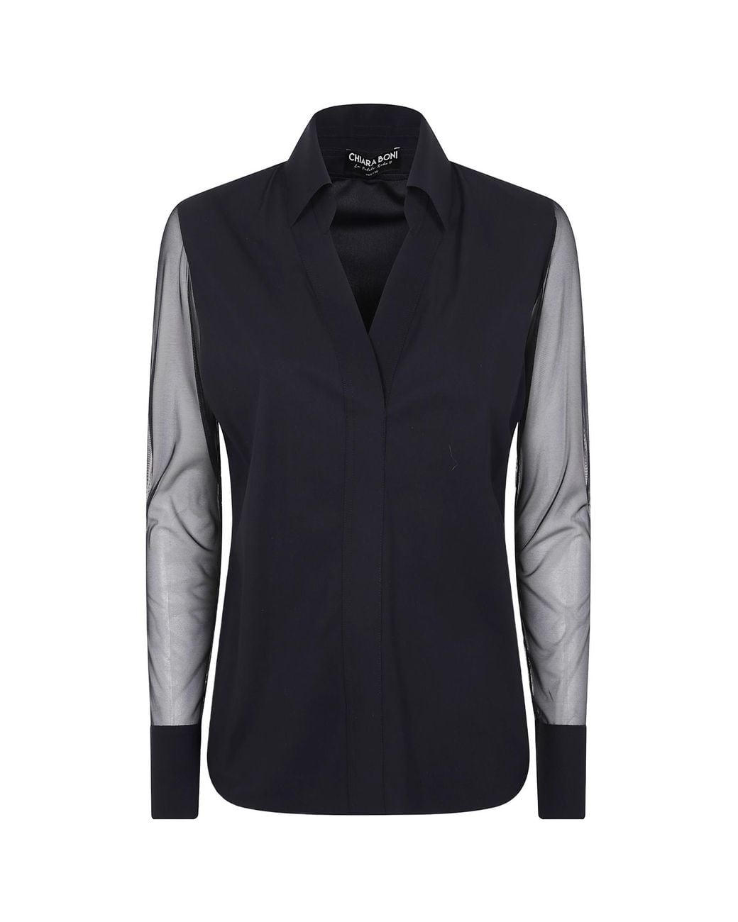 La Petite Robe Di Chiara Boni Blue Kai Illusion Top