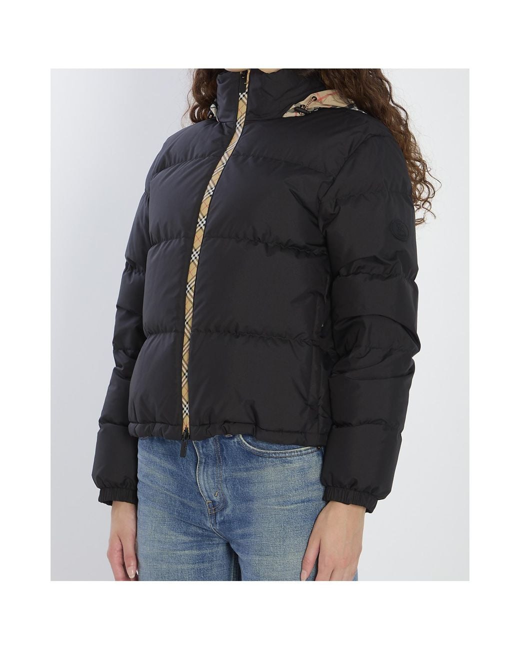 Burberry Black High-Neck Puffer Jacket