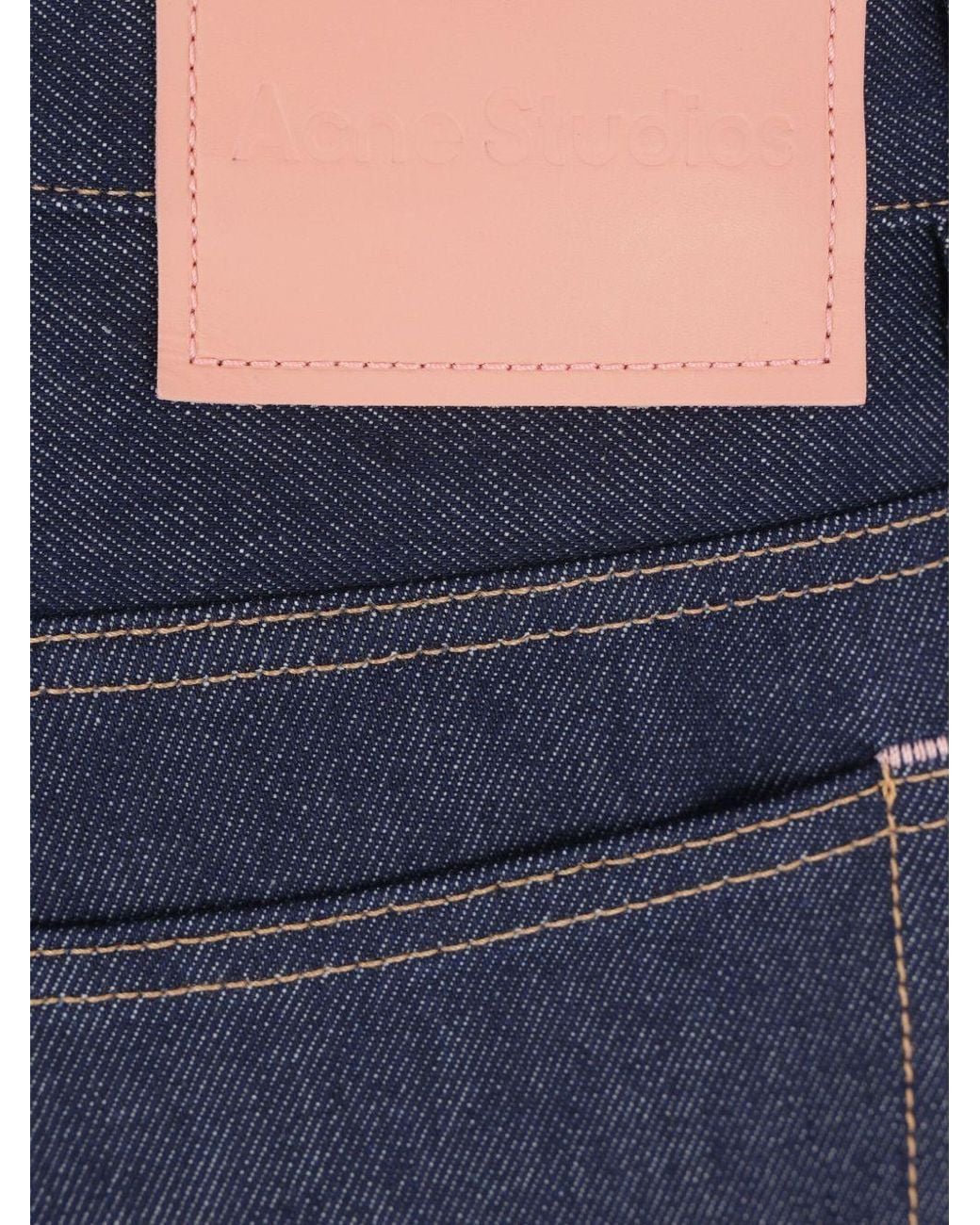 Acne Blue Wide Leg Jeans for men