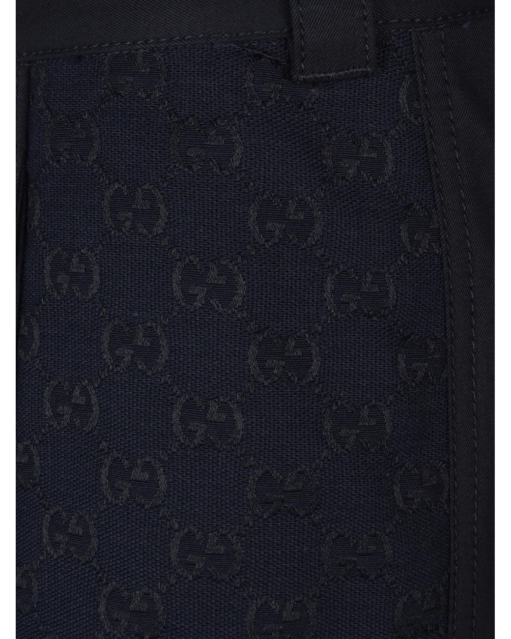 Gucci Blue Cotton Shorts for men