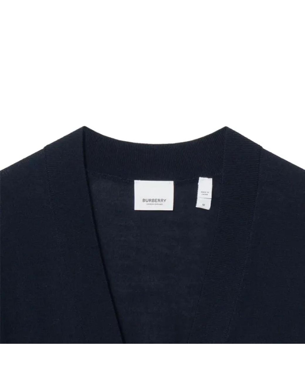 Burberry Blue Wool Cardigan