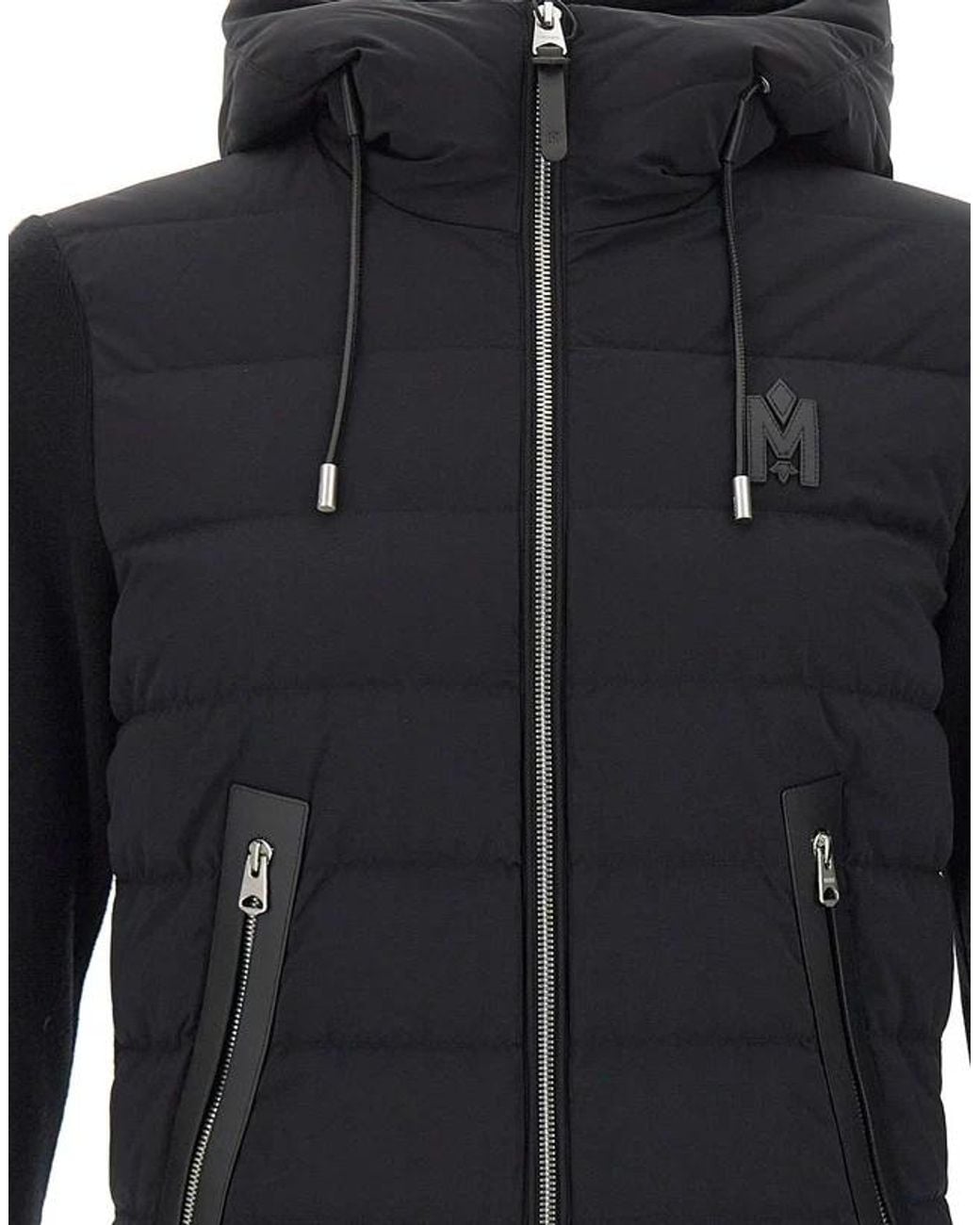 Mackage Blue Andrew Quilted Hooded Jacket for men