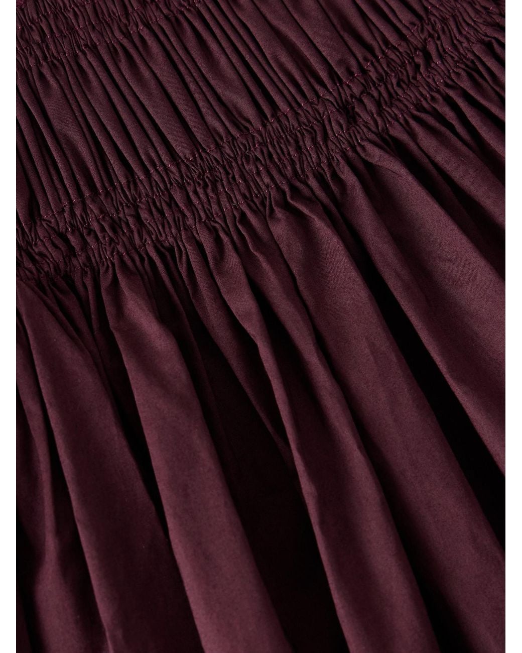 Matteau Purple Cotton-Poplin Midi Dress