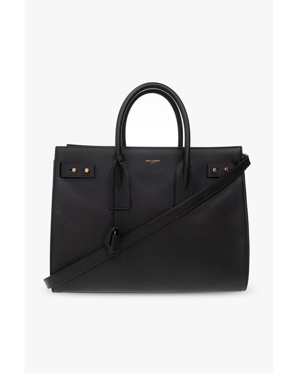 Saint Laurent Black Sac De Jour Supple Medium