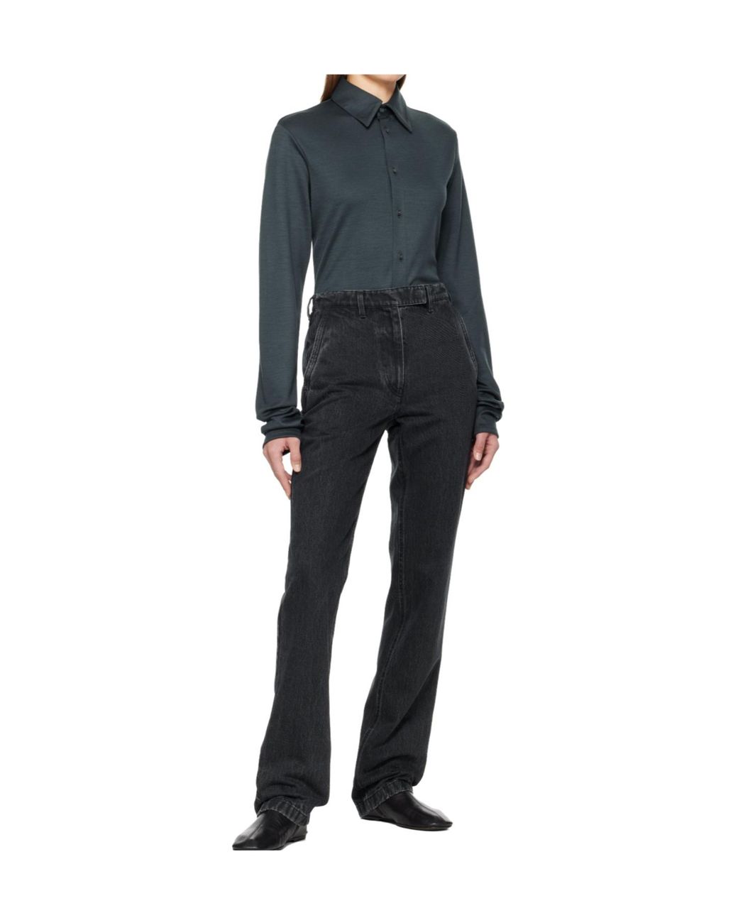 Rier Black Belt-Loops Jeans