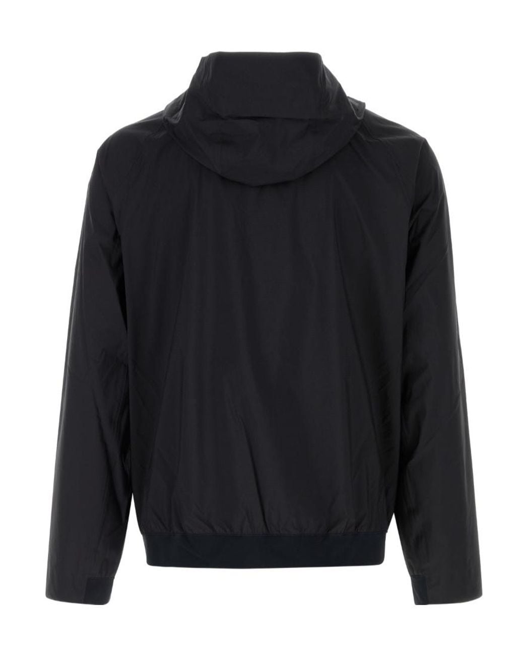 Veilance Black Long-Sleeved Zip-Up Hooded Jacket for men