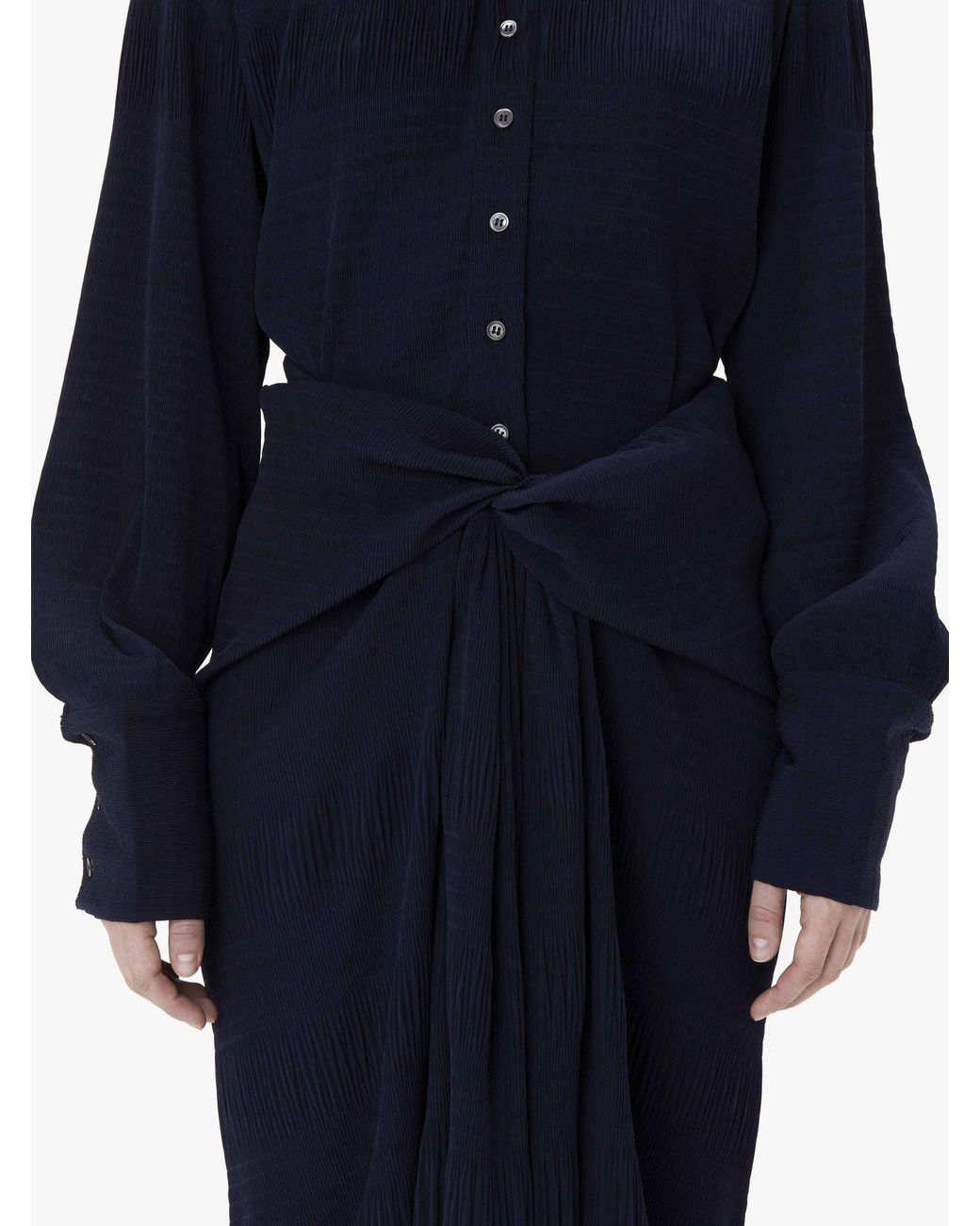 J.W. Anderson Blue Jw Anderson High Waist Draped Skirt