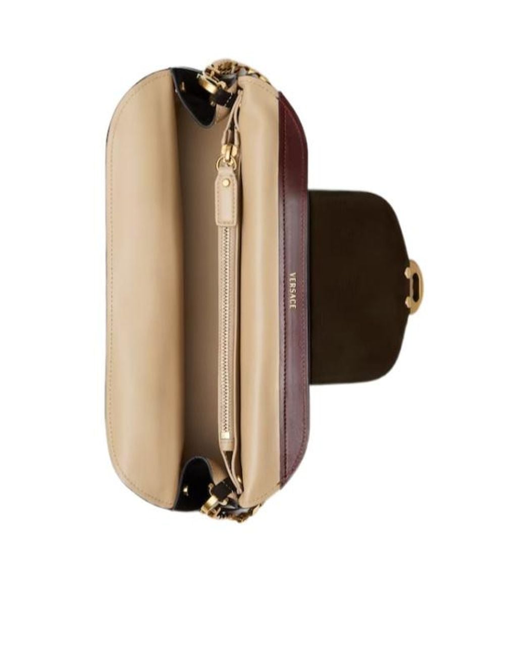 Versace Black Chain Strap Clutch Bag