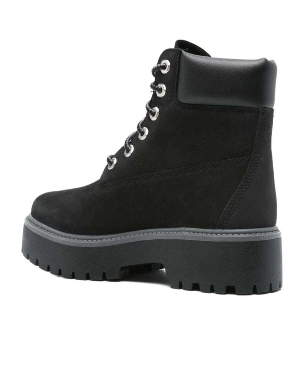Timberland Black Lace-Up Ankle Boots