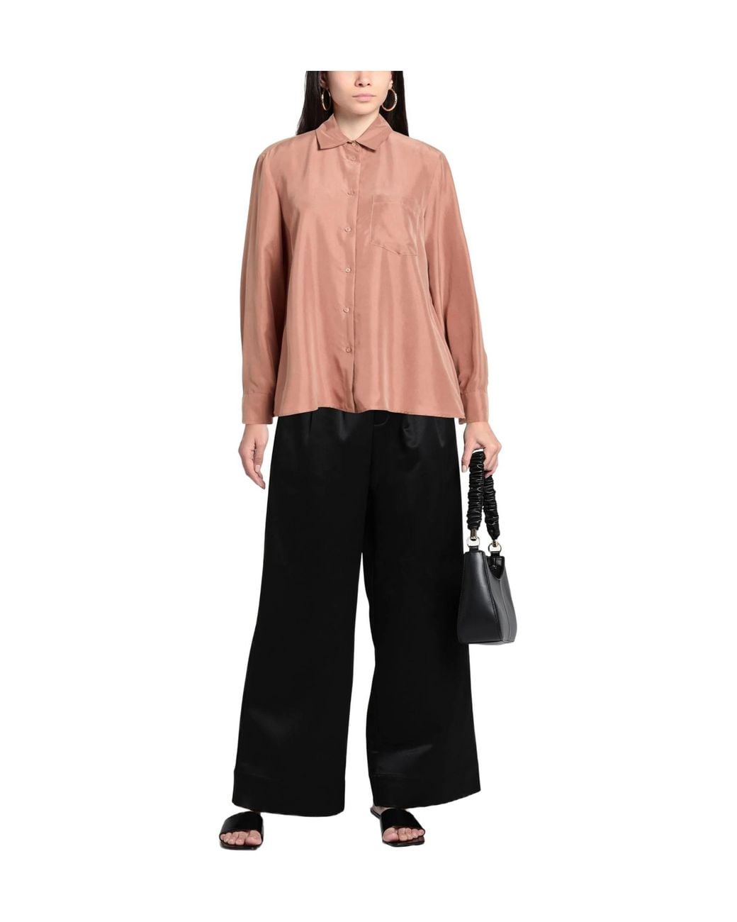 Weekend by Maxmara Pink Solid Color Shirt