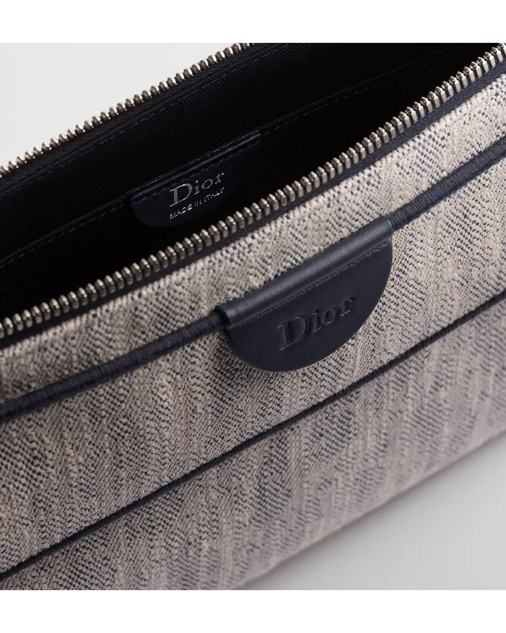 Dior Metallic Iviera Pocket Jett A5 Triangle Pouch for men