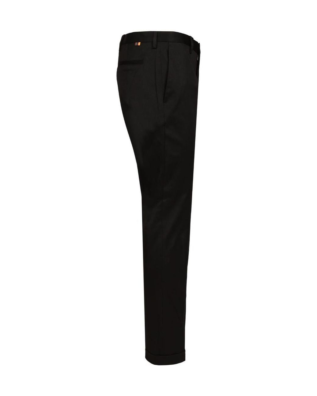 Paul Smith Black Slim Fit Cuffed Chino Pants for men