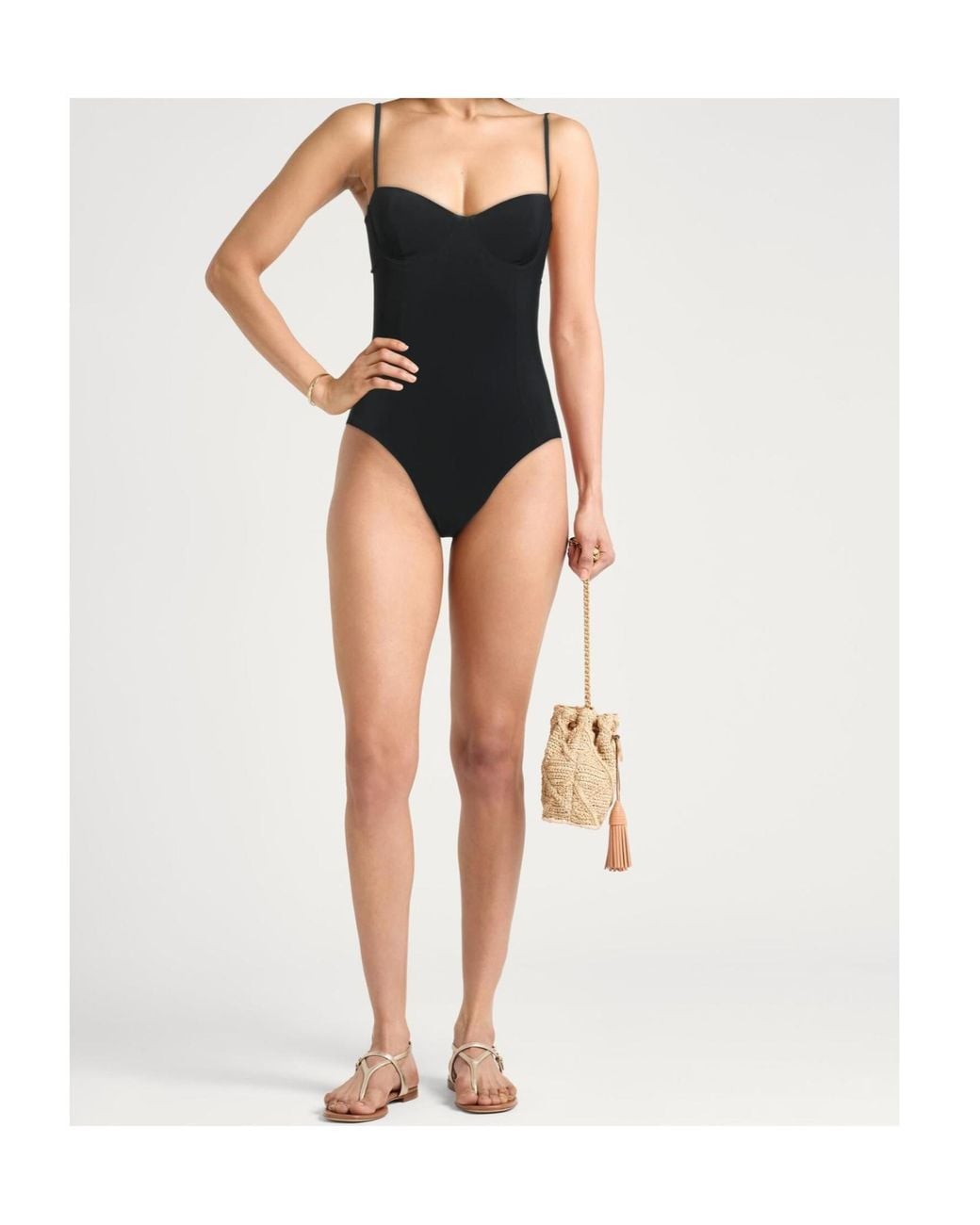 Tory Burch Black One-Piece Swimsuits