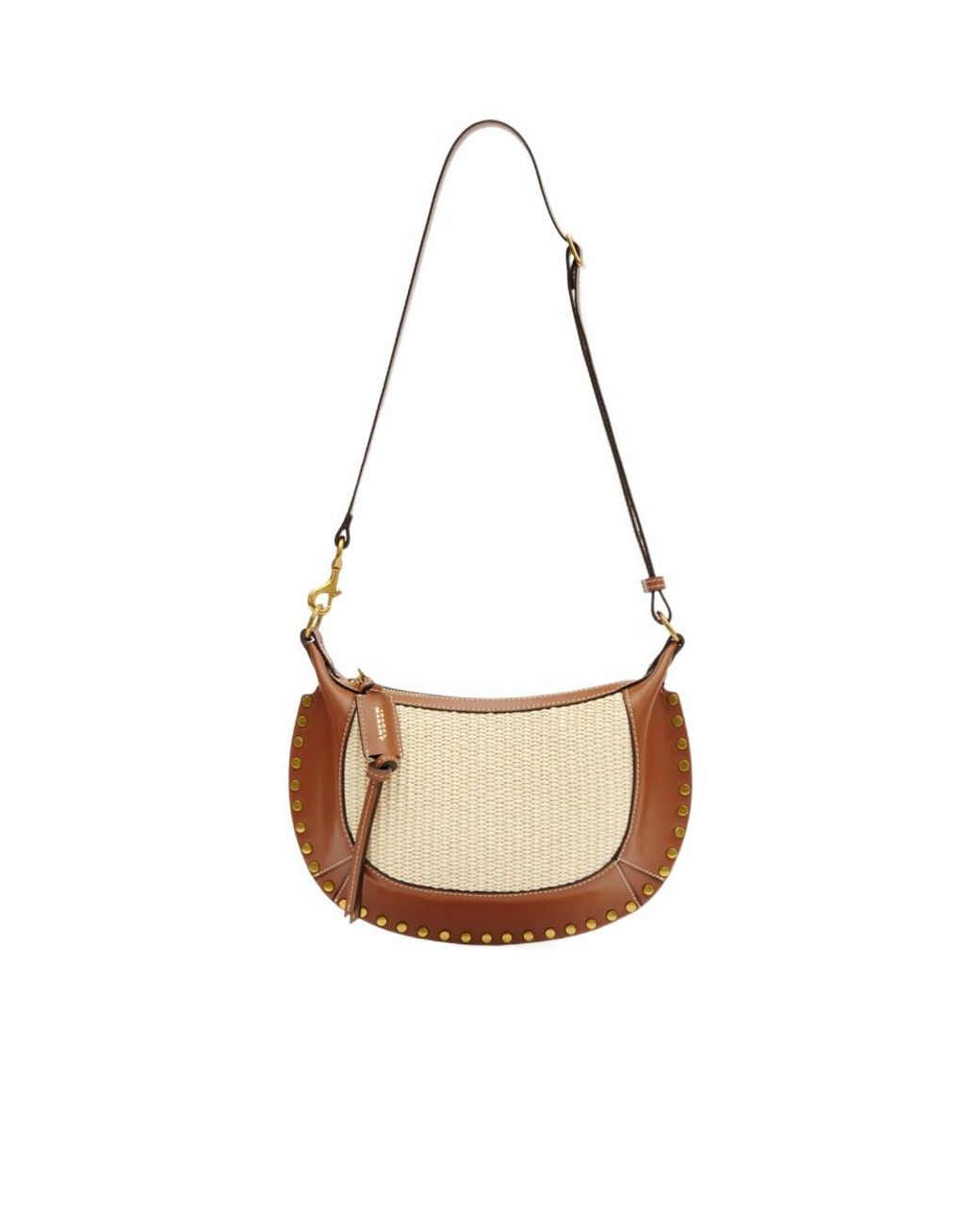 Isabel Marant Natural Oskan Moon Shoulder Bag