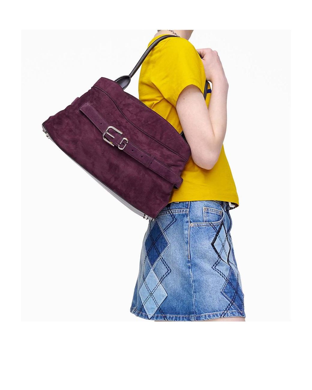 Marc Jacobs Purple Dakota Satchel Bag