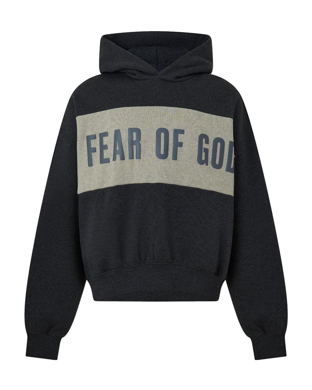 Fear Of God Black Colourblock Hooded Sweatshirt for men