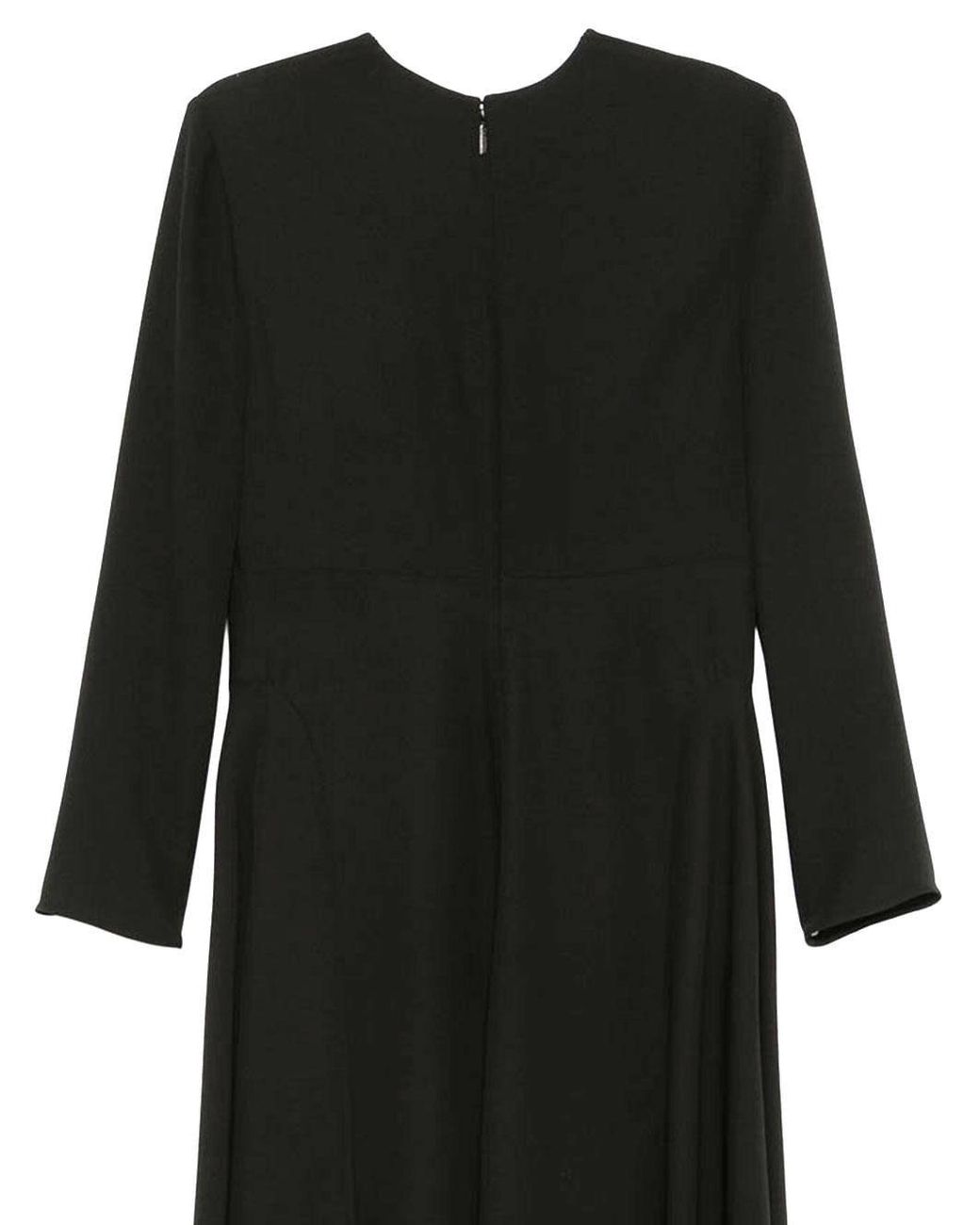 Valentino Black Silk Midi Dress