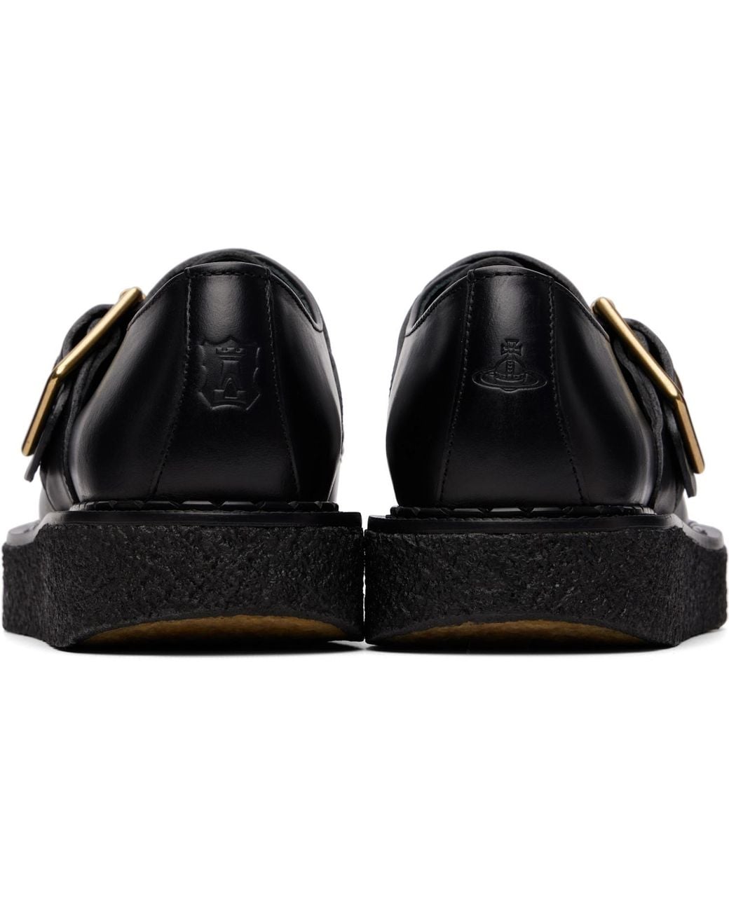 Vivienne Westwood Black X George Cox Collaboration Monkwear Shoes for men