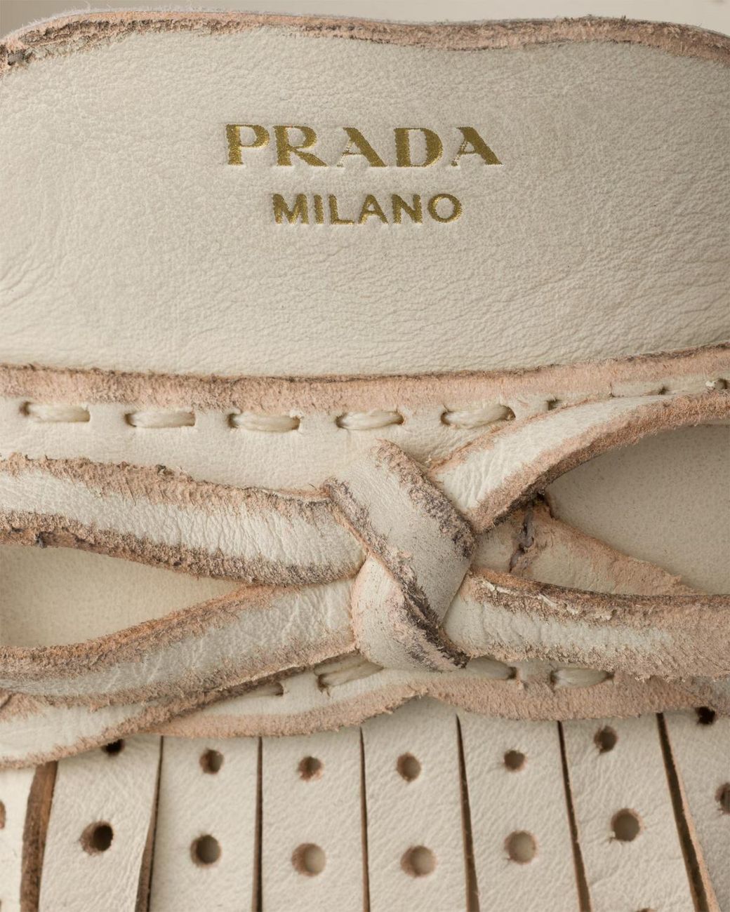 Prada White Bow Slingback Heeled Pumps