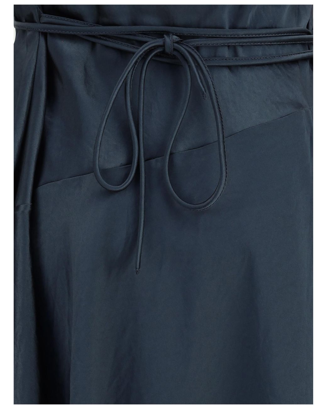 Acne Blue Satin Lace Dress