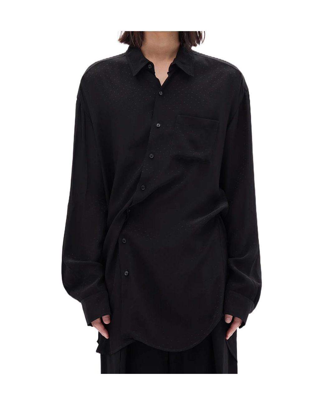 Ann Demeulemeester Black Mark High Comfort Shirt for men