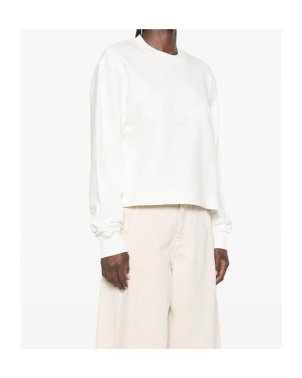Casablanca White Crew Neck Sweater