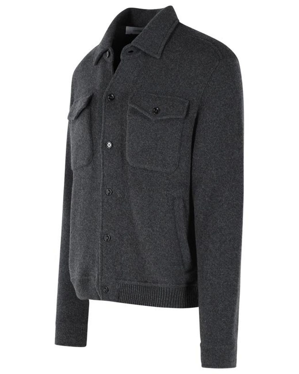 Lardini Black Long-Sleeve Casual Jacket for men