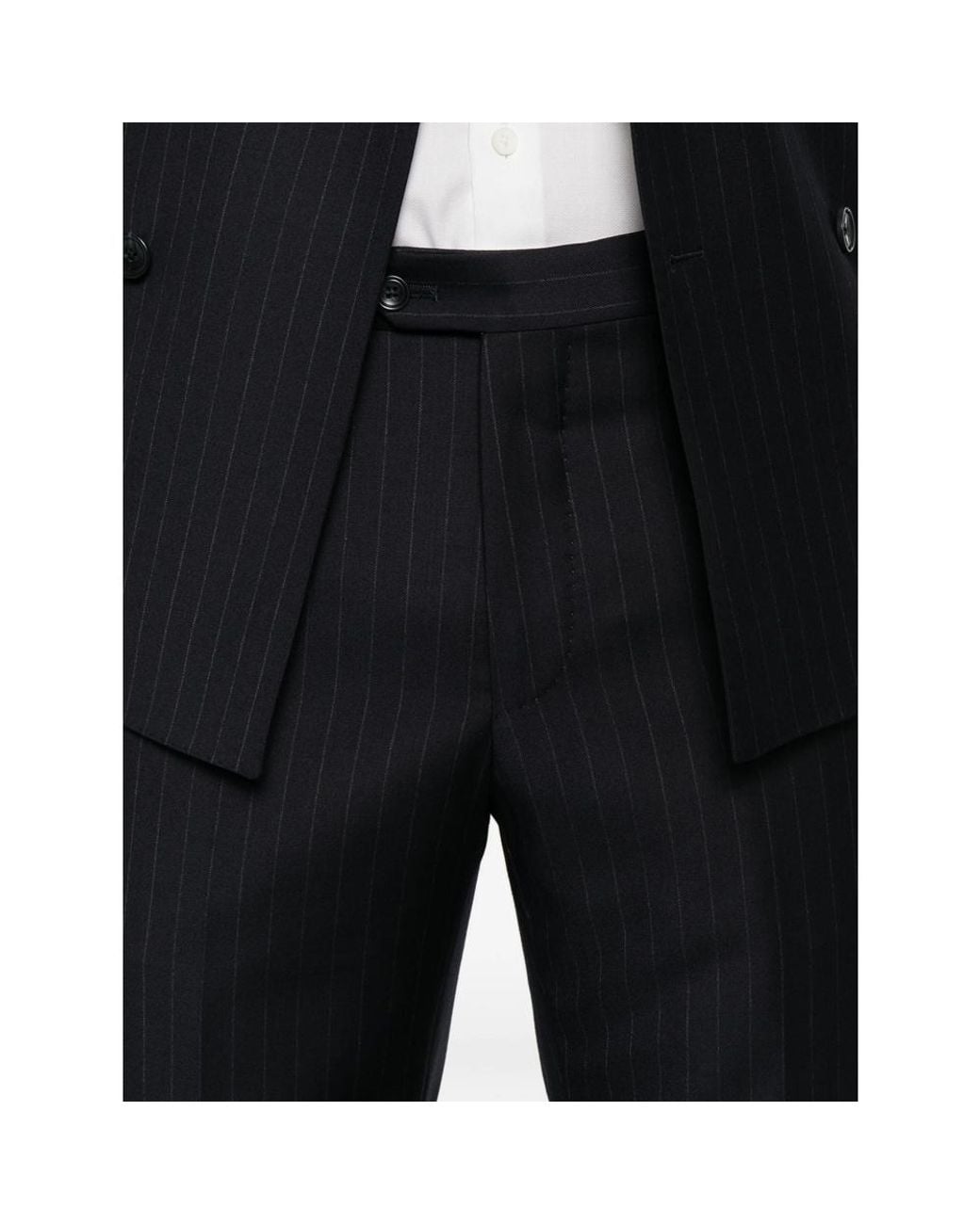 Tagliatore Black Long-Sleeved Suit And Trousers Two-Piece Set for men