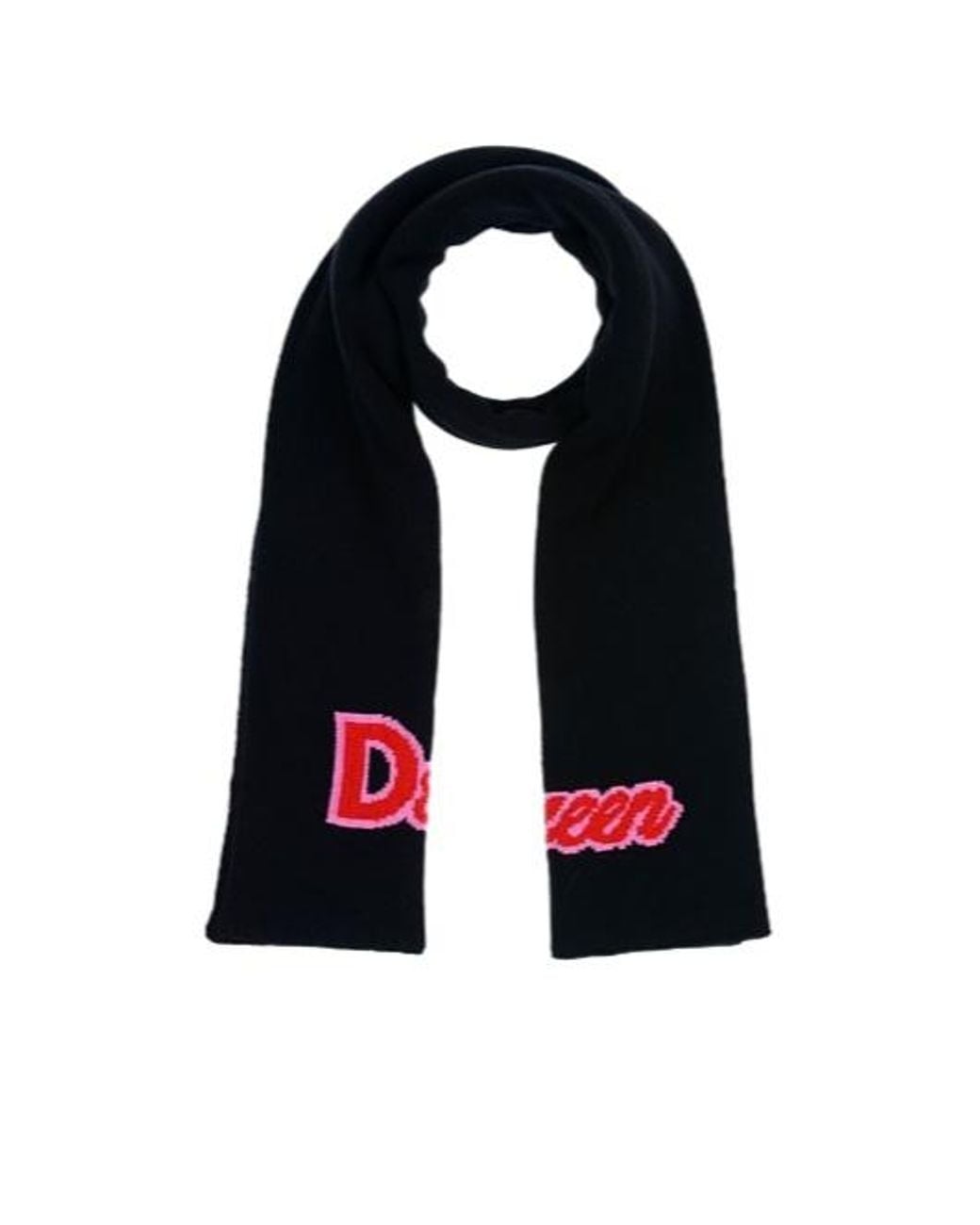 Dolce & Gabbana Black Solid-Color Knitted Scarf