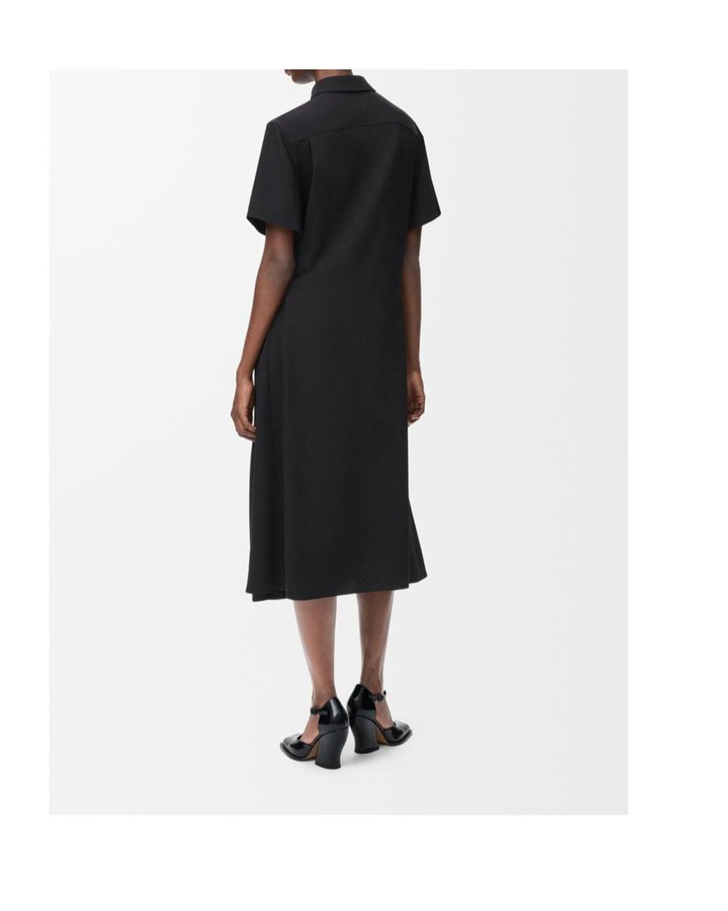 Loewe Black Belted Midi Dress
