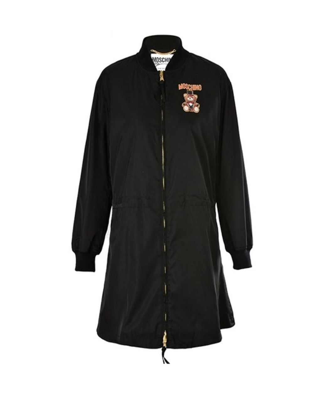 Moschino Black Teddy Bear Trench Coat
