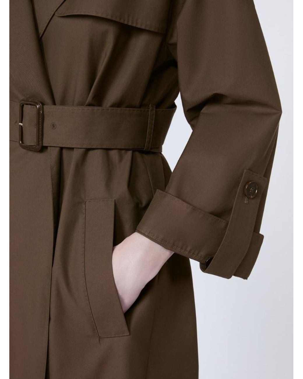 Max Mara Brown Belted Cotton Jacket