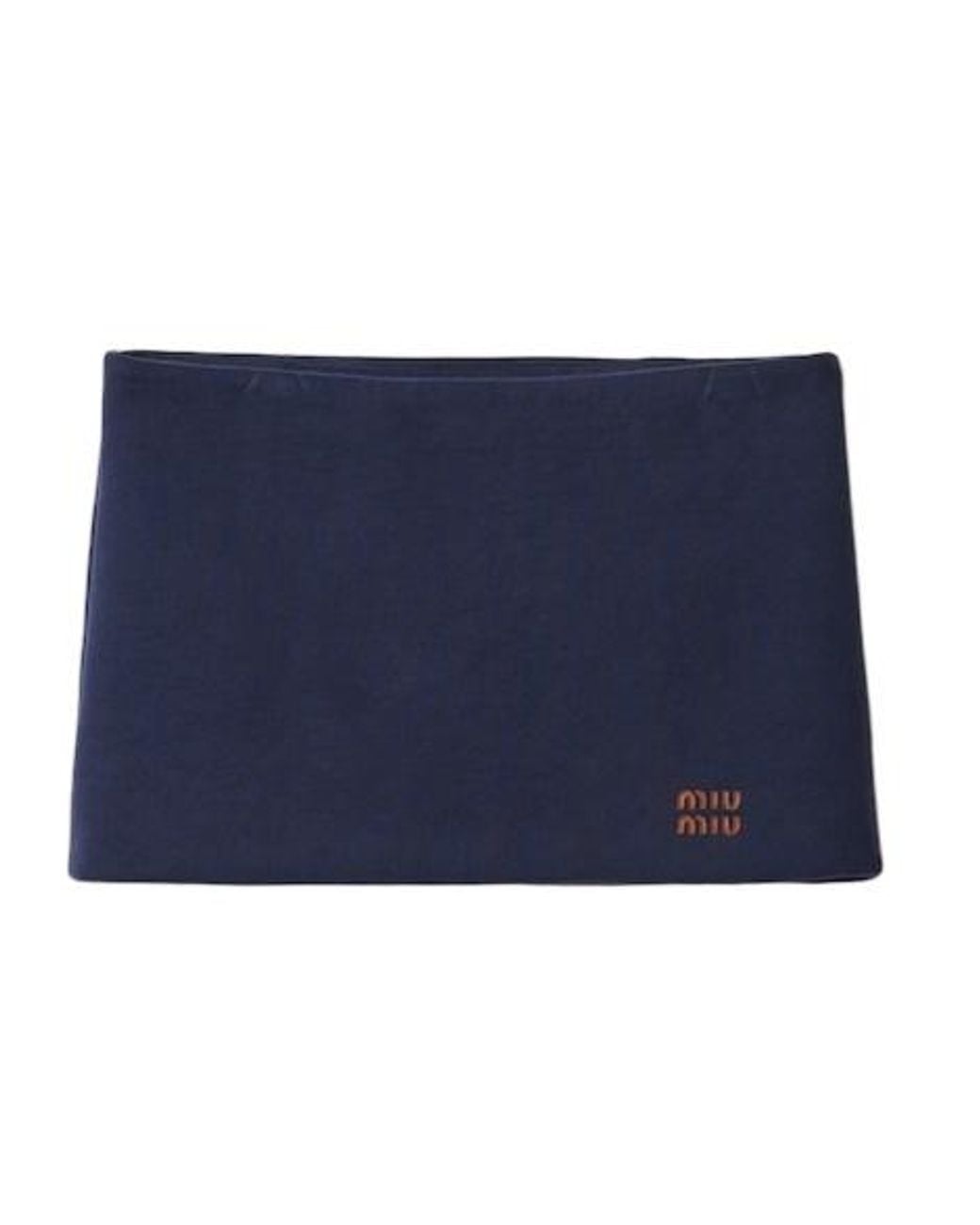 Miu Miu Blue Mini Skirt
