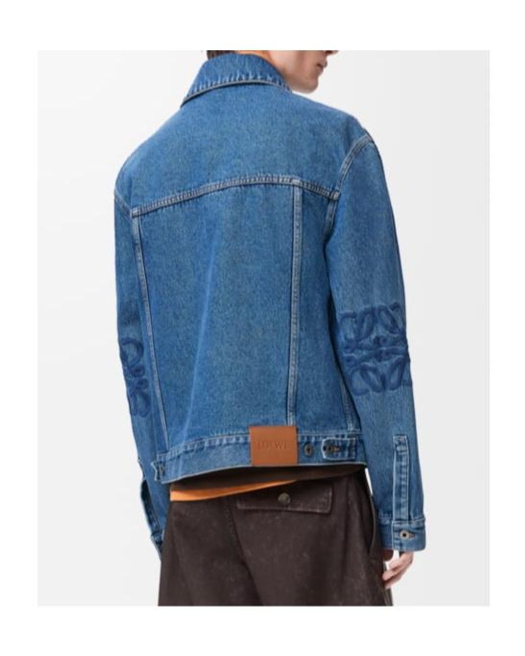 Loewe Blue Anagram Buttoned Jacket for men