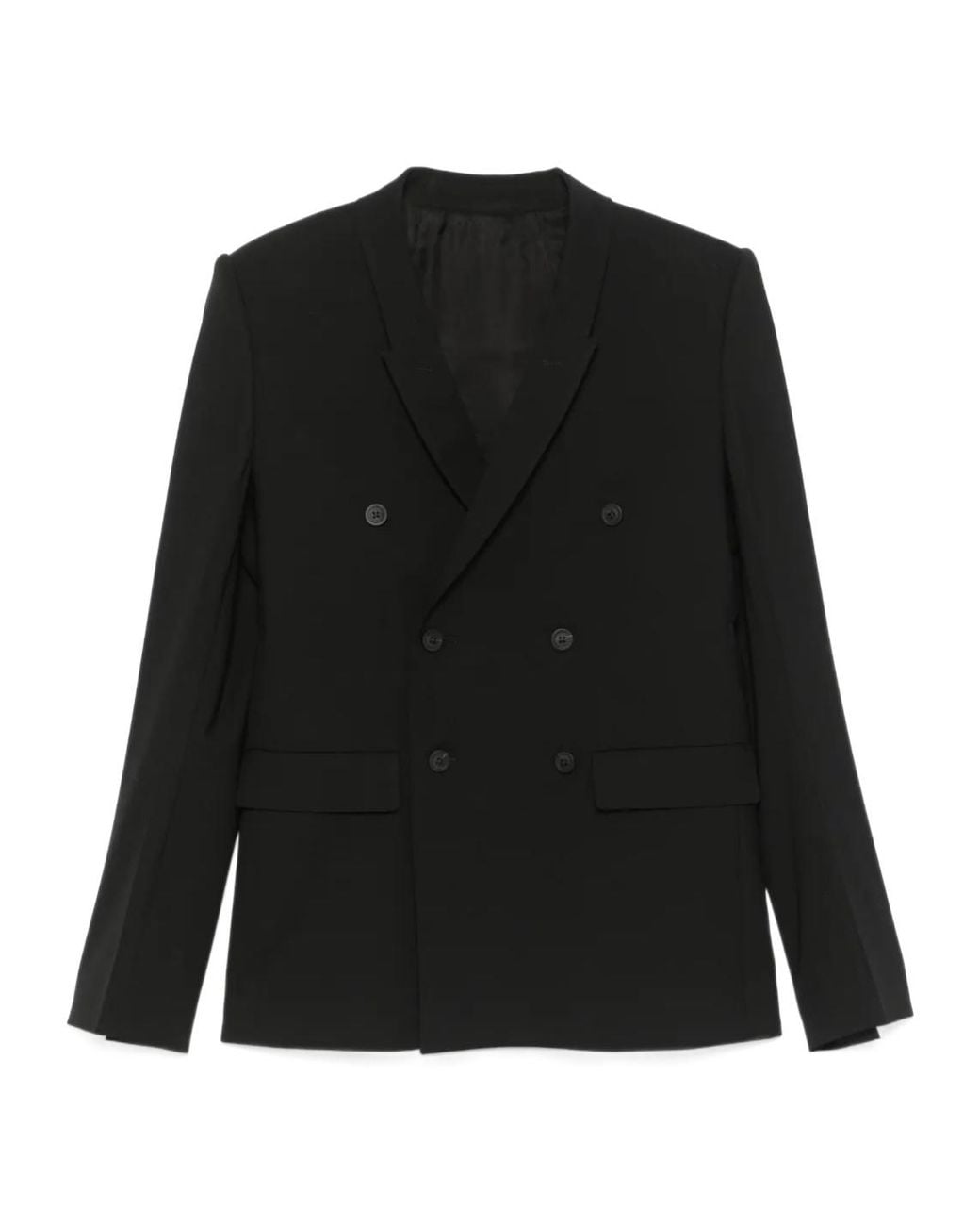 Rick Owens Black Hollywood Jmf Double-Breasted Blazer for men