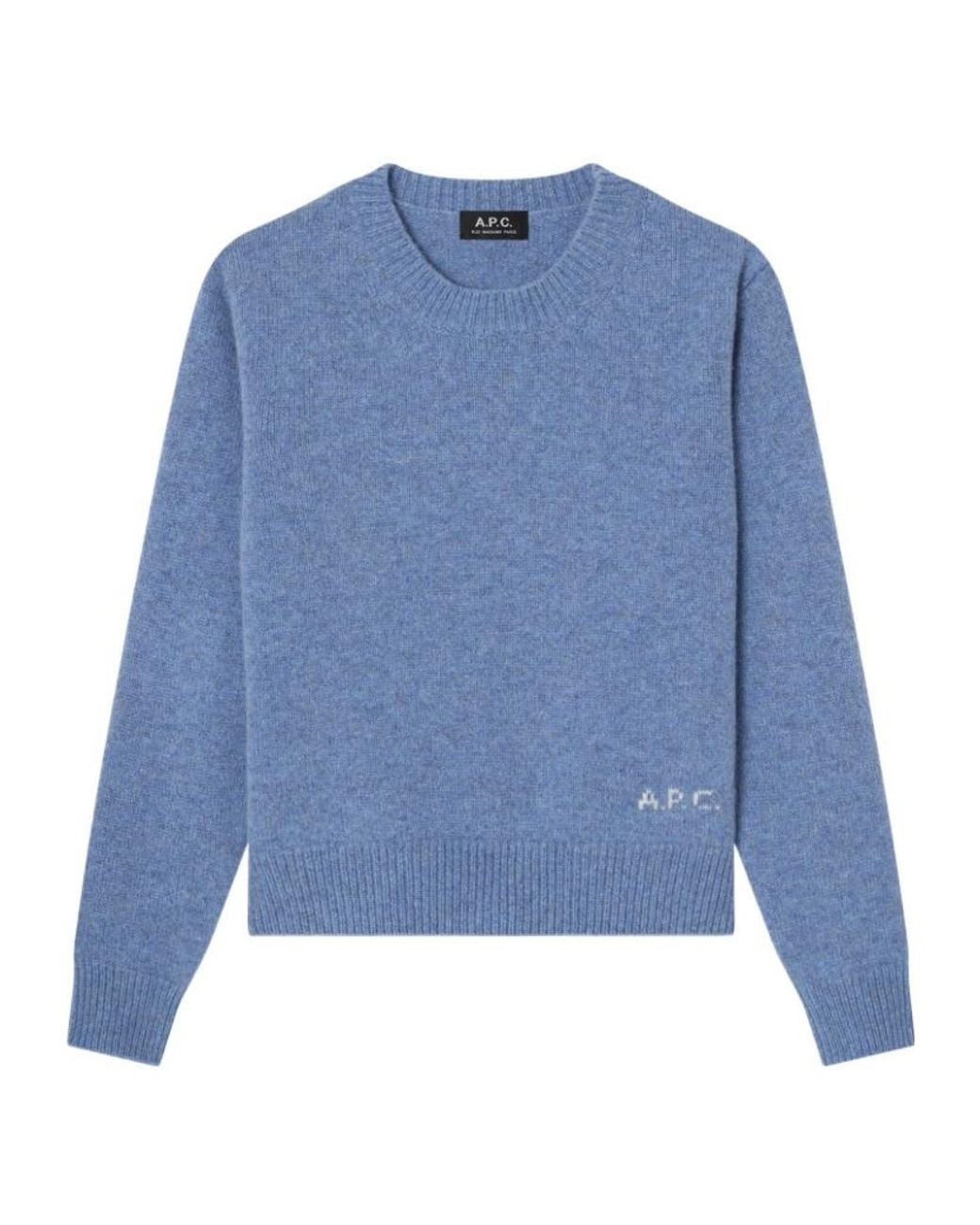 A.P.C. Blue Boxy Wool Sweater
