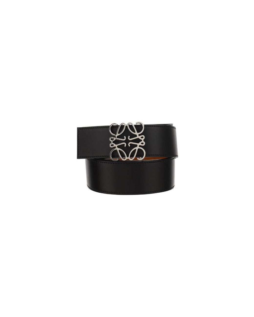 Loewe Brown Anagram Buckled Reversible Belt for men