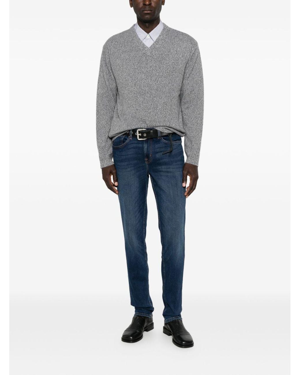 7 For All Mankind Blue Logo Jeans for men
