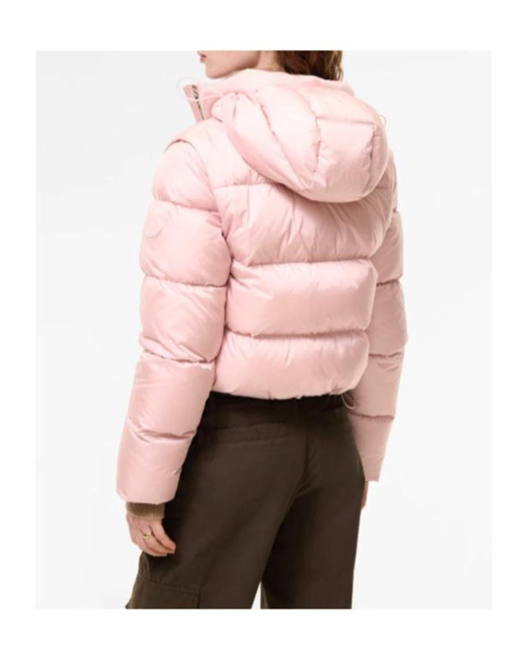 Burberry Pink Langdale Cropped Down Jacket