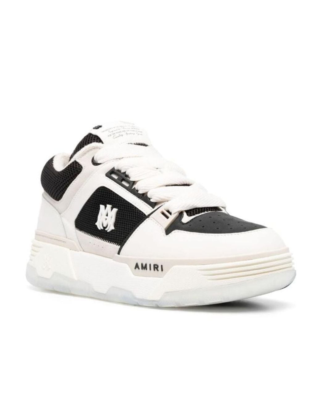 Amiri White Color-Block Low-Top Sneakers for men