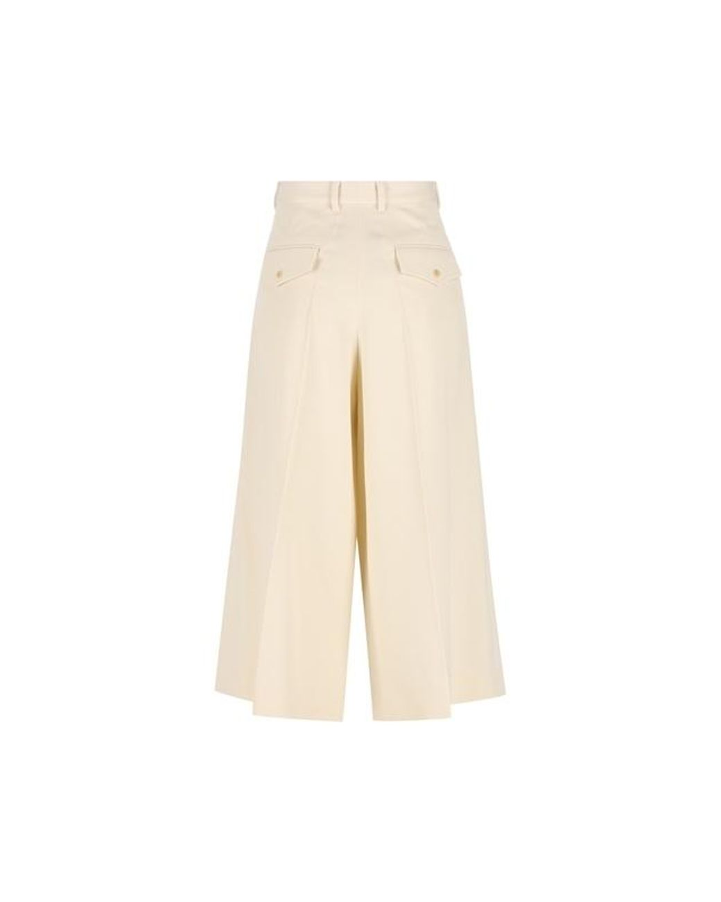 Céline Natural Montauk Cropped Trousers