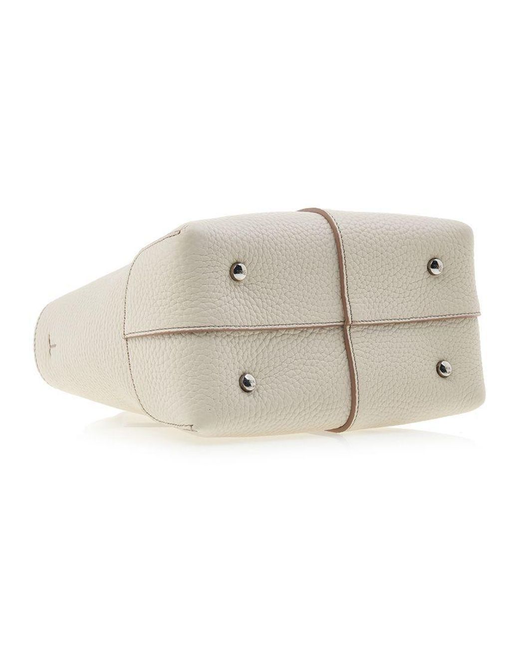 Tod's Natural Zippered Shoulder Bag