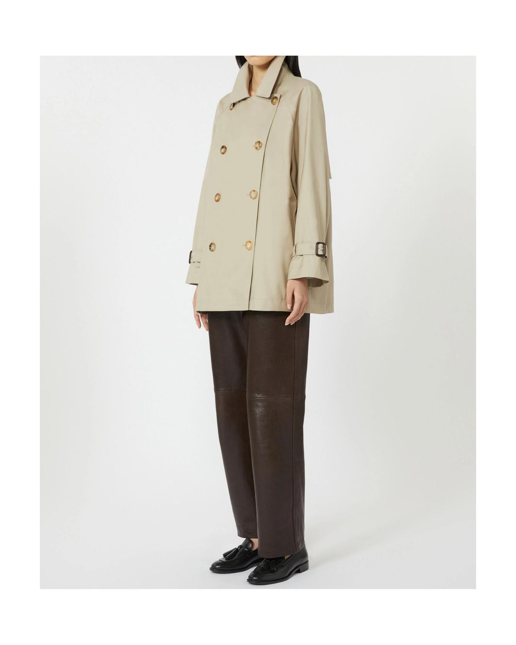 Max Mara Natural The Cube Calle Double-Breasted Coat