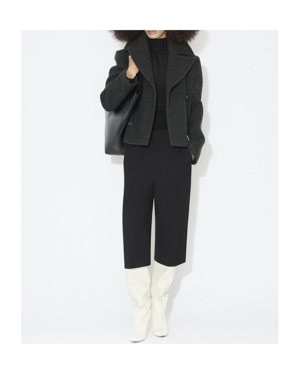 Alaïa Black Alaïa Georgette Scarf Blouse